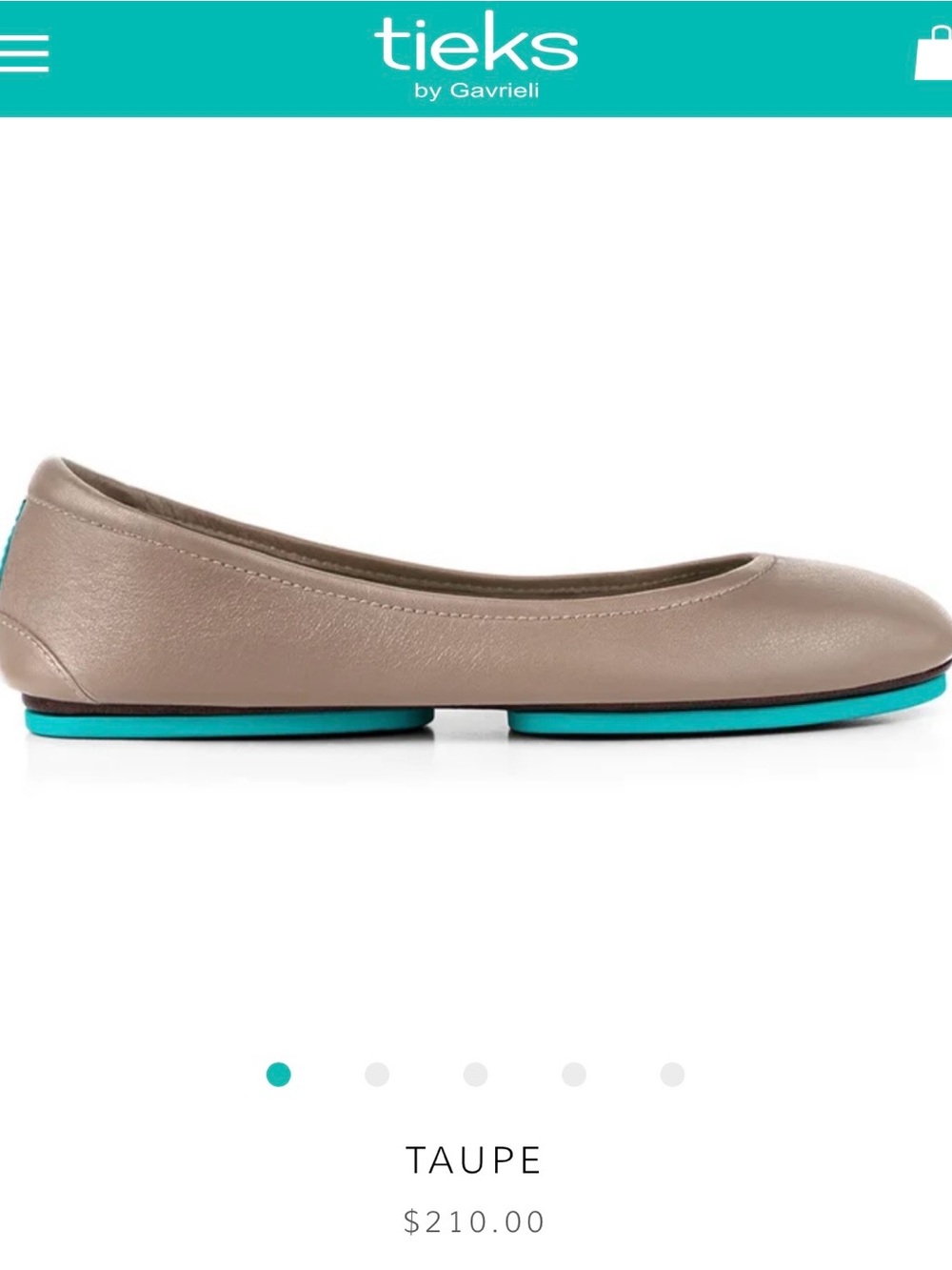 EEUC❤️TIEKS❤️ Taupe Ballet Flats size 7